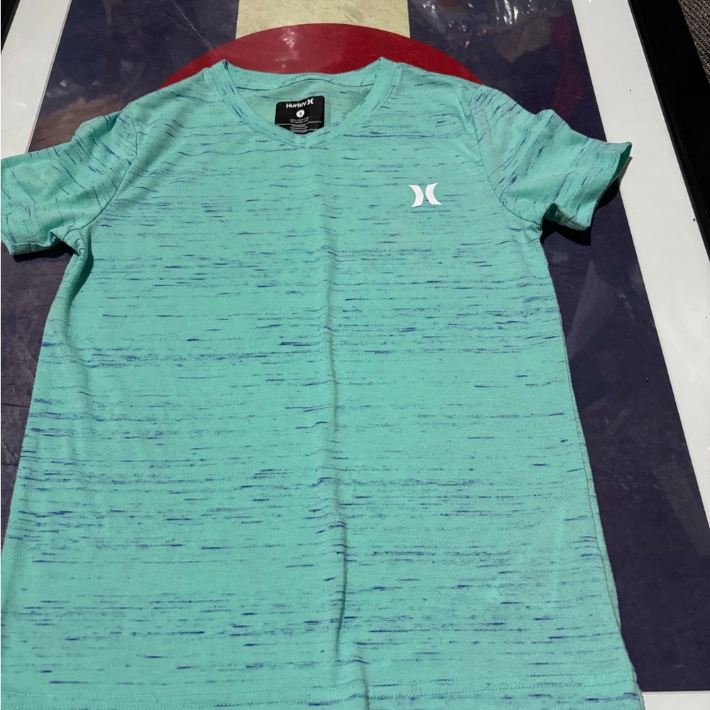 Hurley Youth Teal Space-Dye Short Sleeve Tee